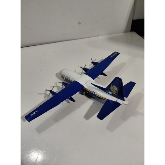 Daron Postage Stamp Collection Die Cast 1:200 Scale C-130T Fat Albert Blue Angle - Picture 4 of 10